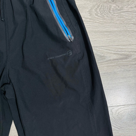 Free Country Men Blue and Black Active Lightweight Sporty Pants Size Small - Picture 5 of 14